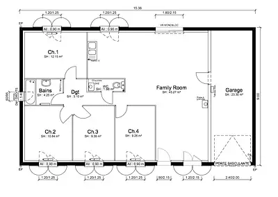 Maison neuve, 98 m²