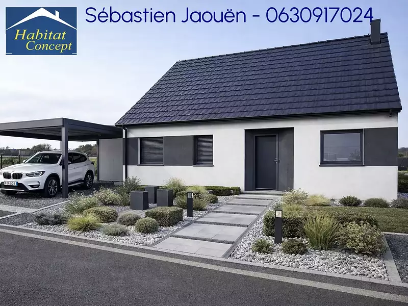 Maison neuve, 84,73 m² - Thun-l'Evêque (59141)