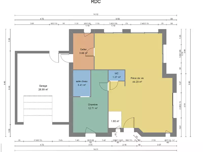Maison neuve, 110 m² - Roézé-sur-Sarthe (72210)