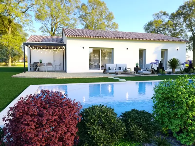 Maison neuve, 100 m² - Vallon-Pont-d'Arc (07150)