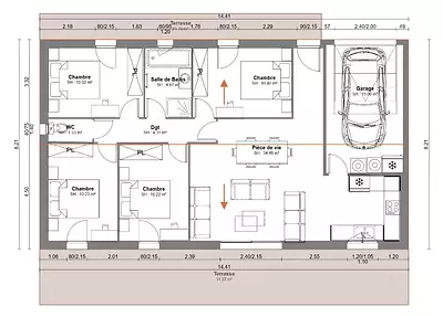 Maison neuve, 86 m²