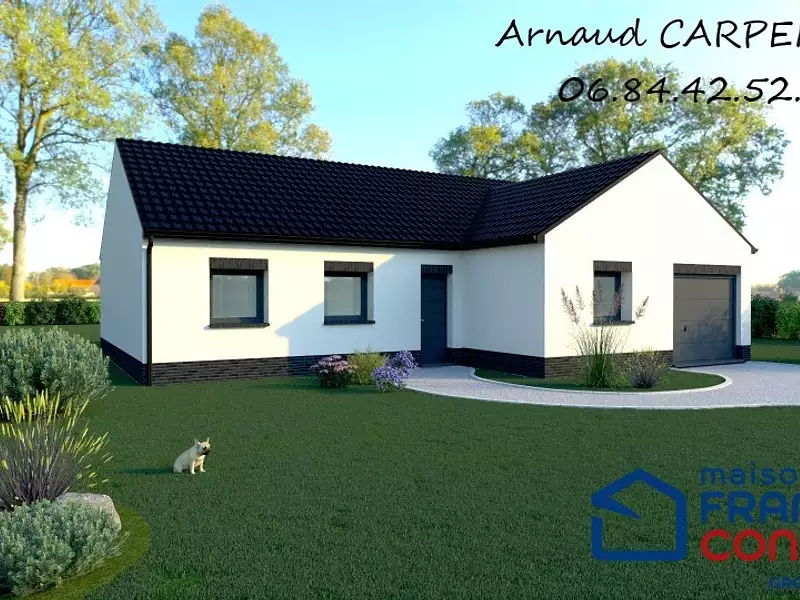 Maison neuve, 85 m² - Ecurie (62223)