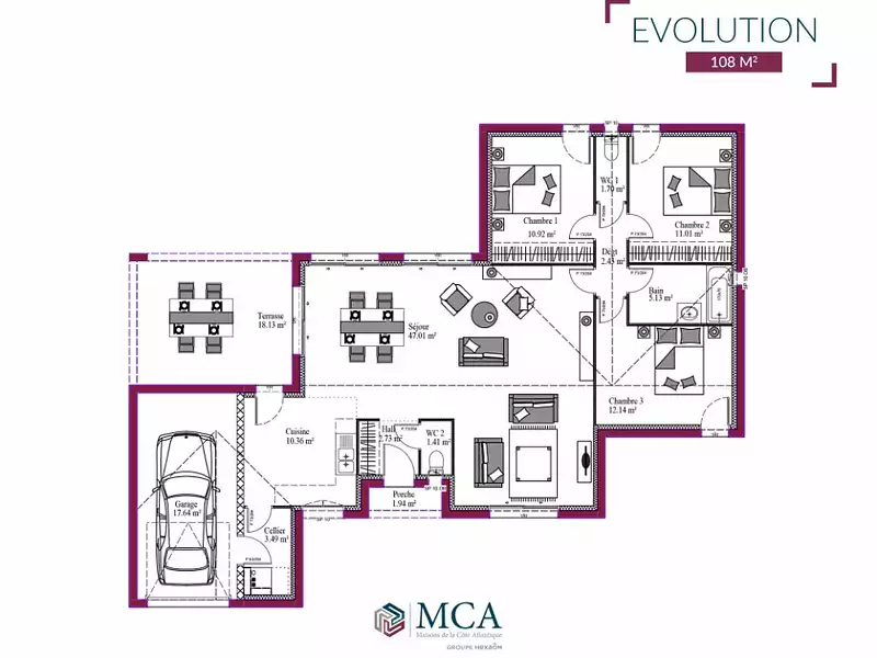 Maison neuve, 108 m² - Atur (24750)