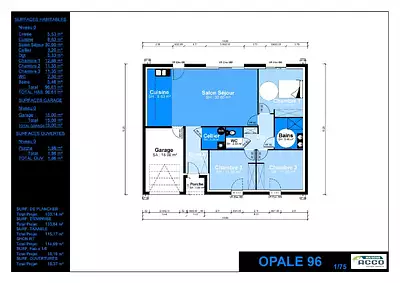 Maison neuve, 96 m²