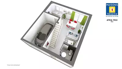 Maison neuve, 74 m²