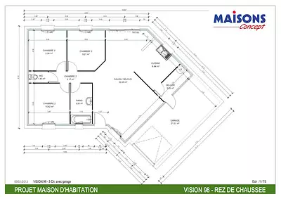 Maison neuve, 82 m²