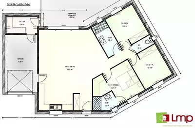 Maison neuve, 90 m²