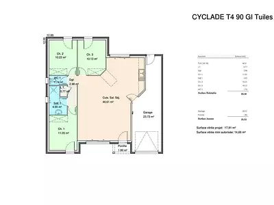 Maison neuve, 90 m²