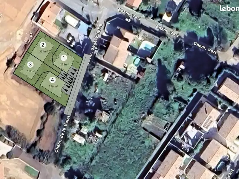 Terrain à bâtir, 334 m² - Maraussan (34370)