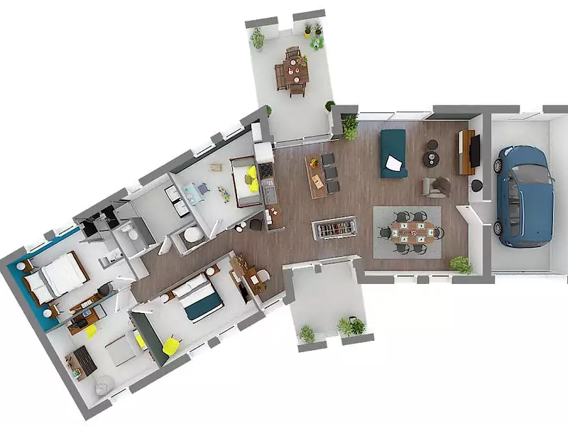 Maison neuve, 85 m² - Soulitré (72370)