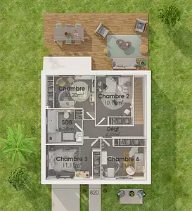 Maison neuve, 96 m²