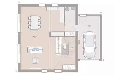 Maison neuve, 90 m²