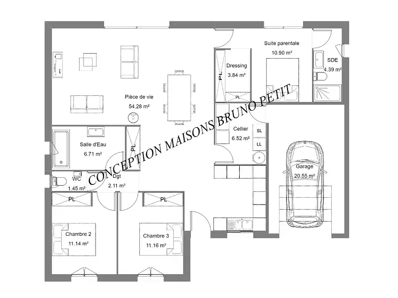 Maison neuve, 100 m² - Vignoux-sur-Barangeon (18500)
