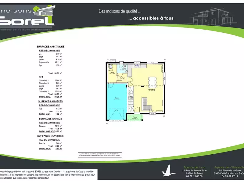 Maison neuve, 100 m² - Chavanoz (38230)