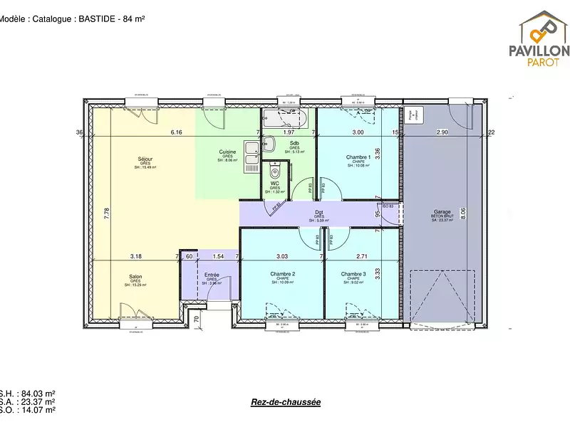 Maison neuve, 90 m² - La Porte du Der (52220)