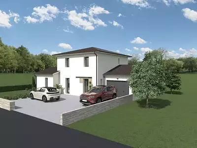 Maison neuve, 105 m² - Crottet (01290)