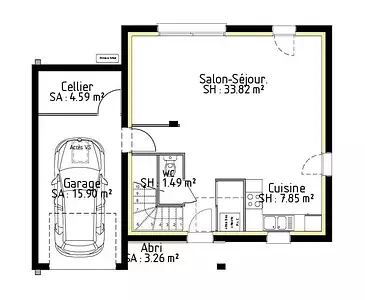 Maison neuve, 88 m²