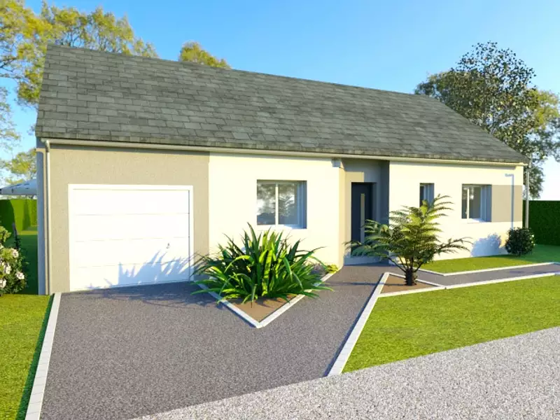 Maison neuve, 90 m² - Saint-Jean-d'Assé (72380)