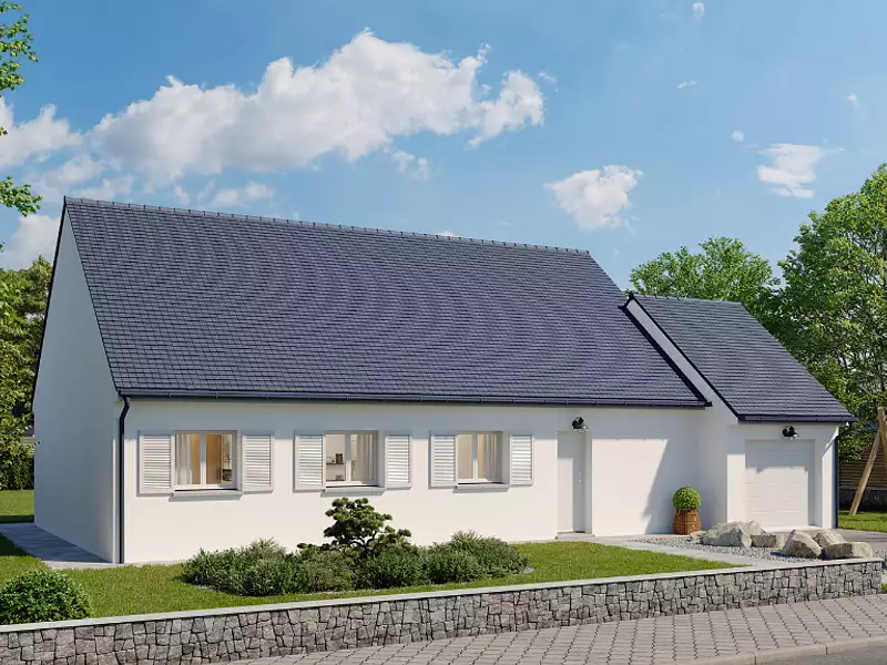 Maison neuve, 101 m² - Néville (76460)