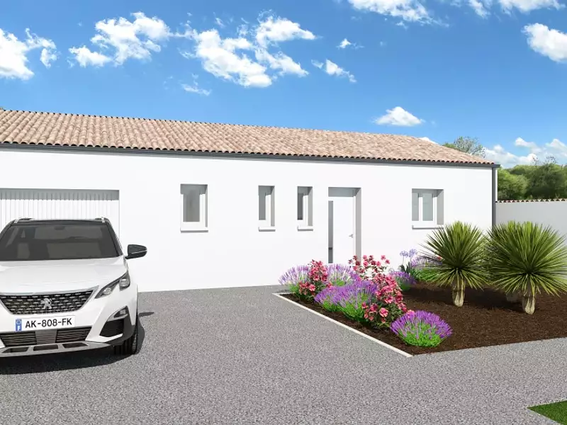 Maison neuve, 80 m² - Ballon (17290)