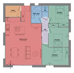 Maison neuve, 88 m²