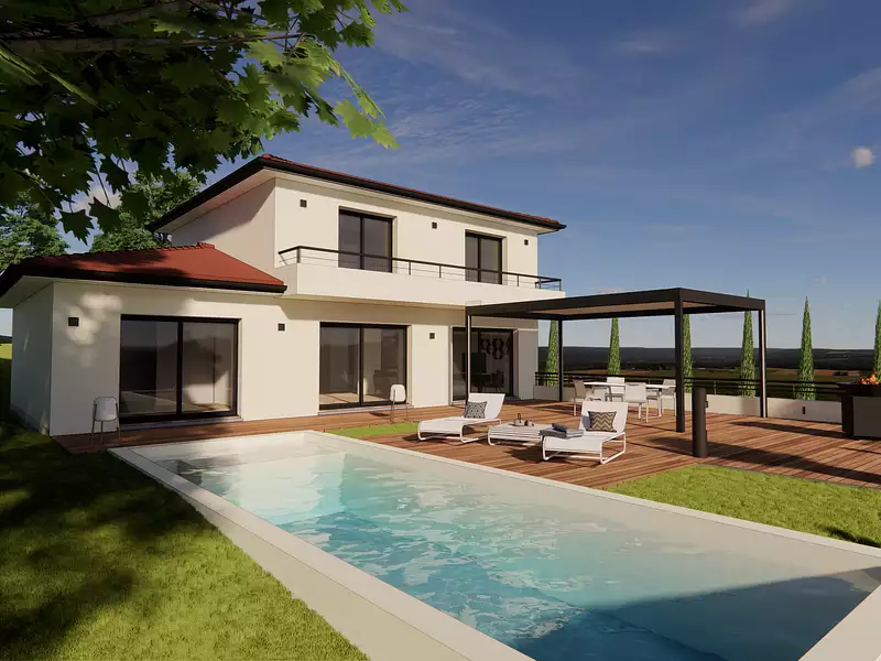 Maison neuve, 120 m² - Niévroz (01120)
