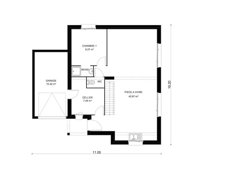 Maison neuve, 106 m² - Vallères (37190)