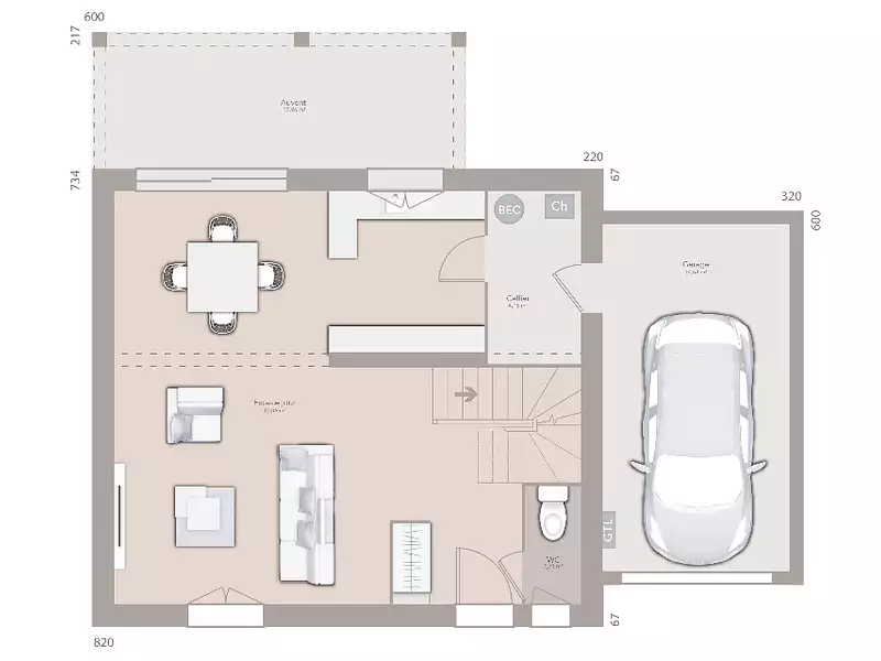 Maison neuve, 90 m² - Sainte-Marie-de-Cuines (73130)