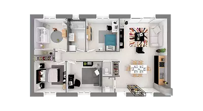 Maison neuve, 91 m²