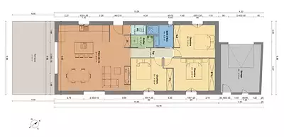 Maison neuve, 90 m²