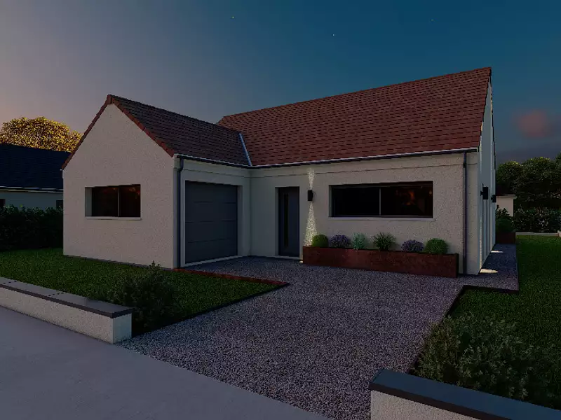 Maison neuve, 90 m² - Ménestreau-en-Villette (45240)