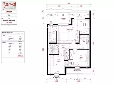 Maison neuve, 103 m²