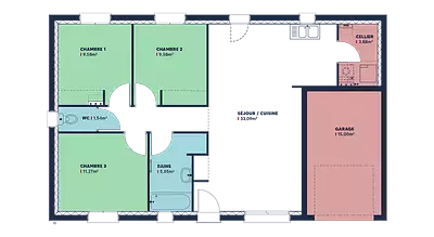 Maison neuve, 79 m²