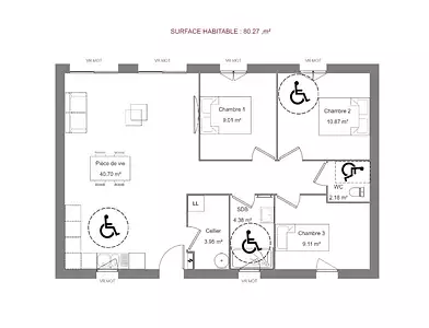 Maison neuve, 80 m²