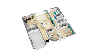 Maison neuve, 90 m²