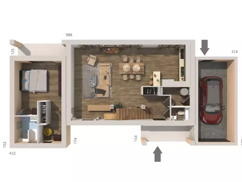 Maison neuve, 120 m² - Bages (11100)