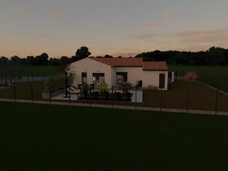 Maison neuve, 85 m² - Vallon-Pont-d'Arc (07150)