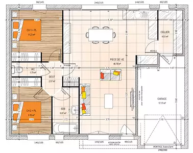 Maison neuve, 75 m²