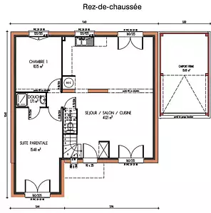 Maison neuve, 107 m²