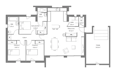 Maison neuve, 100 m²