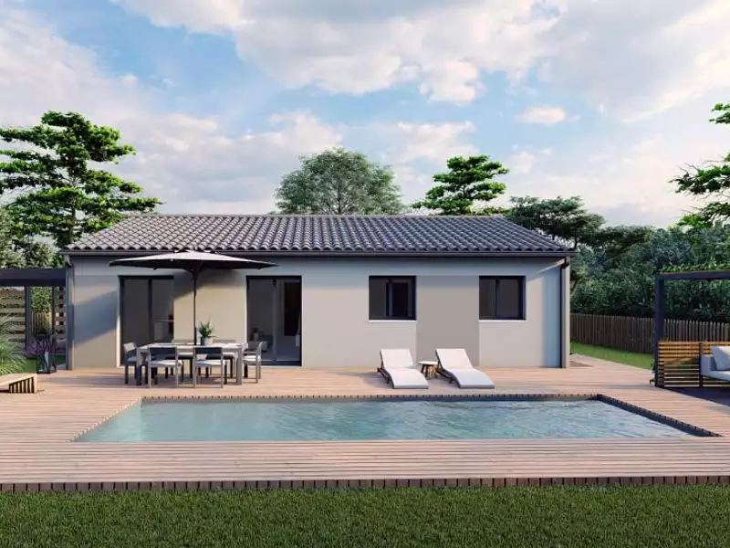 Maison neuve, 90 m² - Belin-Béliet (33830)