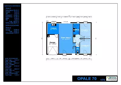 Maison neuve, 70 m²