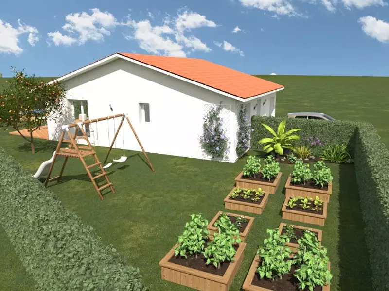 Maison neuve, 70 m² - Saint-Jean-Lasseille (66300)