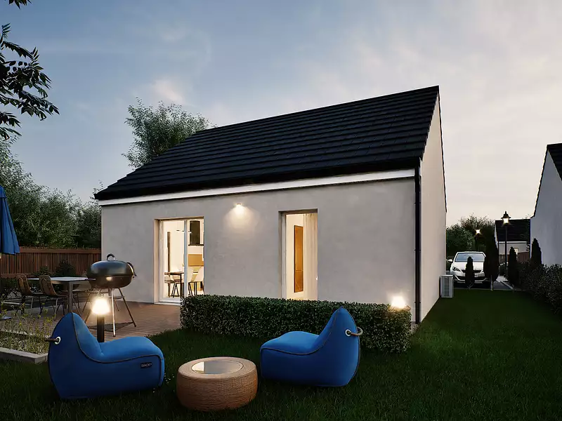 Maison neuve, 49,1 m² - Surville (27400)