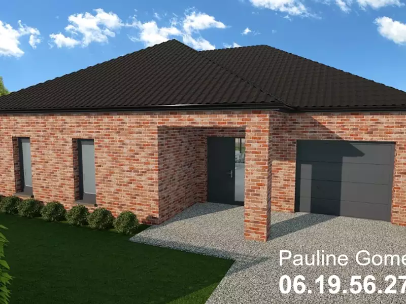 Maison neuve, 105 m² - Arleux (59151)