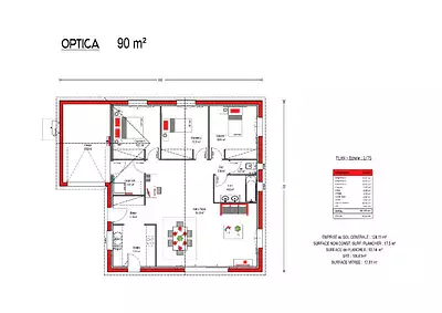 Maison neuve, 90 m²