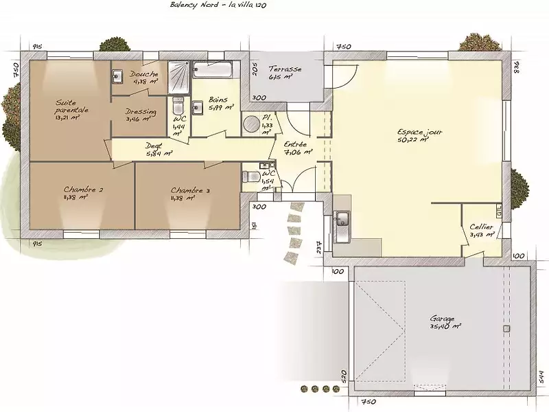 Maison neuve, 120 m² - Franqueville-Saint-Pierre (76520)