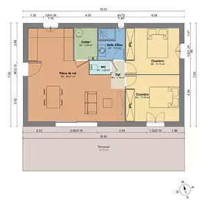 Maison neuve, 62 m²