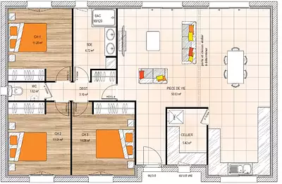 Maison neuve, 100 m²