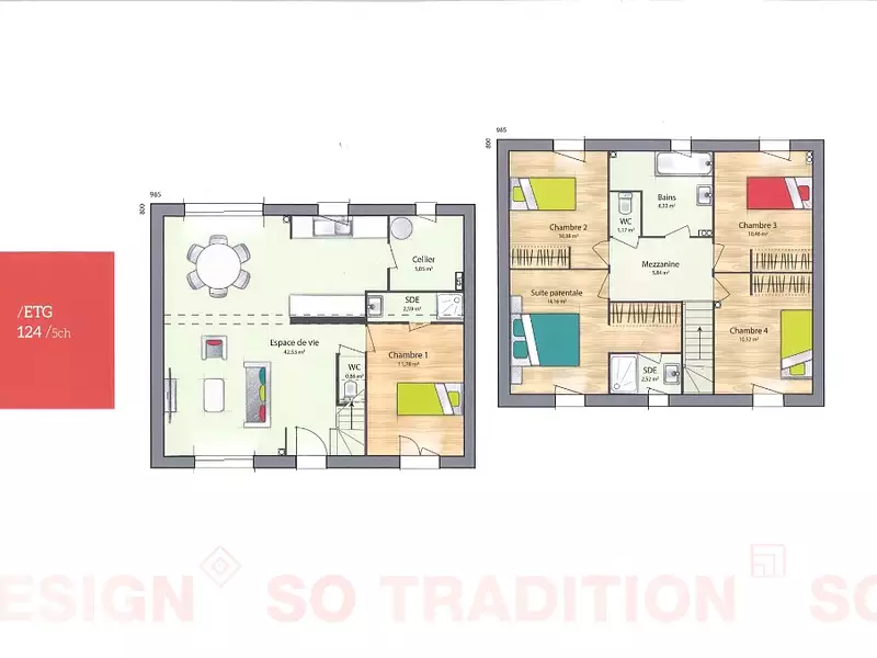Maison neuve, 124 m² - Mézières-sur-Seine (78970)